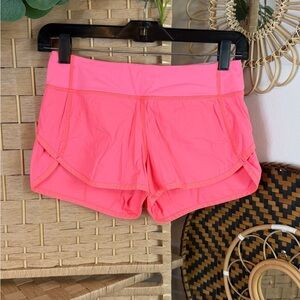 Ivivva Lululemon Speed Up Girls Pink Lined Shorts Size 12